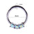 1 Piece Fashion Solid Color Plating Inlay Stainless Steel Zircon Nose Ring