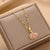 1 Piece Fashion Swan Titanium Steel Inlay Zircon Pendant Necklace