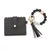 1 Piece Fashion Tassel Solid Color Leopard Pu Leather Beaded Women's Keychain