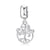 1 Piece Fashion Tree Heart Shape Sterling Silver Inlaid Zircon Pendants