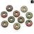 1 Piece Gem Geometric Polished Beads