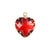 1 Piece Glass Heart Shape Pendant