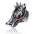 1 Piece Hip-hop Animal Skull Alloy Plating Hollow Out Inlay Artificial Gemstones Rhinestones Unisex Open Ring