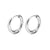 1 Piece Hip-hop Basic Geometric Stainless Steel Titanium Steel Earrings