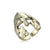 1 Piece Hip-hop Cross Skull Dragon Alloy Plating Inlay Rhinestones Unisex Open Ring