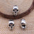 1 Piece Hip-hop Retro Skull Alloy Plating Beads Jewelry Accessories