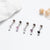 1 Piece Korean Style Square Plating Inlay Stainless Steel Zircon 18k Gold Plated Ear Studs