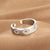 1 Piece Lady Devil's Eye Copper Plating Artificial Gemstones Open Ring