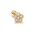 1 Piece Lady Geometric Inlay Brass Zircon Ear Studs