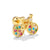 1 Piece Lady Geometric Inlay Brass Zircon Ear Studs