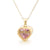 1 Piece Mama Simple Style Heart Shape Titanium Steel Inlay Birthstone Zircon Pendant Necklace