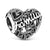 1 Piece Metal Rhinestones Heart Shape Polished Pendant Beads