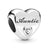 1 Piece Metal Rhinestones Heart Shape Polished Pendant Beads