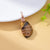 1 Piece Natural Stone Copper Agate Opal Color Block Pendant