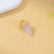 1 Piece Natural Stone Copper Agate Opal Pyramid Pendant Earring Findings