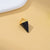 1 Piece Natural Stone Copper Agate Opal Pyramid Pendant Earring Findings