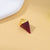 1 Piece Natural Stone Copper Agate Opal Pyramid Pendant Earring Findings