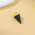 1 Piece Natural Stone Copper Agate Opal Pyramid Pendant Earring Findings