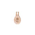 1 Piece Natural Stone Copper Zircon Gold Plated Oval Pendant Chain