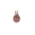 1 Piece Natural Stone Copper Zircon Gold Plated Oval Pendant Chain