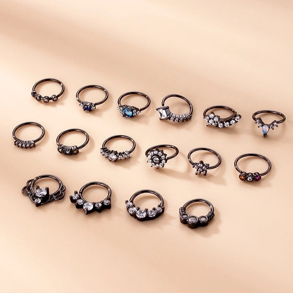 1 Piece Nose Rings & Studs Fashion Geometric Copper Plating Zircon