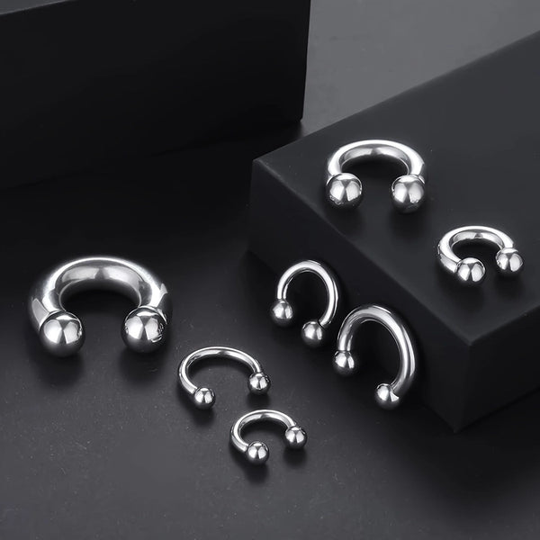 1 Piece Nose Rings & Studs Y2K Punk Geometric 304 Stainless Steel Polishing  Ear Cartilage Rings & Studs