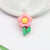 1 Piece Plastic Flower Pendant