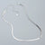 1 Piece Punk Solid Color Sterling Silver Plating Necklace