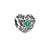 1 Piece Retro Heart Shape Alloy Inlay Birthstone Jewelry Accessories