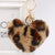 1 Piece Retro Heart Shape Leopard Alloy Plush Women's Bag Pendant Keychain