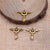 1 Piece Retro Heart Shape Wings Key Alloy Plating Pendant Jewelry Accessories