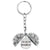 1 Piece Retro Letter Plant Flowers Metal Plating Keychain