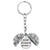 1 Piece Retro Letter Plant Flowers Metal Plating Keychain