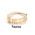 1 Piece Retro Letter Stainless Steel Plating Open Ring