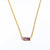 1 Piece Retro Rectangle Stainless Steel Inlay Birthstone Zircon Pendant Necklace