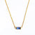 1 Piece Retro Rectangle Stainless Steel Inlay Birthstone Zircon Pendant Necklace