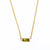 1 Piece Retro Rectangle Stainless Steel Inlay Birthstone Zircon Pendant Necklace