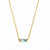 1 Piece Retro Rectangle Stainless Steel Inlay Birthstone Zircon Pendant Necklace