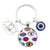 1 Piece Retro Round Devil's Eye Alloy Metal Unisex Bag Pendant Keychain