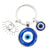 1 Piece Retro Round Devil's Eye Alloy Metal Unisex Bag Pendant Keychain