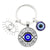 1 Piece Retro Round Devil's Eye Alloy Metal Unisex Bag Pendant Keychain