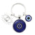 1 Piece Retro Round Devil's Eye Alloy Metal Unisex Bag Pendant Keychain