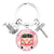 1 Piece Retro Round Letter Bus Alloy Metal Unisex Bag Pendant Keychain