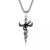 1 Piece Retro Skull Titanium Steel Stoving Varnish Unisex Pendant Necklace