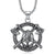 1 Piece Retro Skull Titanium Steel Stoving Varnish Unisex Pendant Necklace