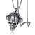 1 Piece Retro Skull Titanium Steel Stoving Varnish Unisex Pendant Necklace