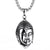 1 Piece Retro Skull Titanium Steel Stoving Varnish Unisex Pendant Necklace