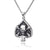 1 Piece Retro Skull Titanium Steel Stoving Varnish Unisex Pendant Necklace