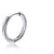 1 Piece Retro Solid Color Plating Stainless Steel Hoop Earrings