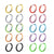 1 Piece Retro Solid Color Plating Stainless Steel Hoop Earrings